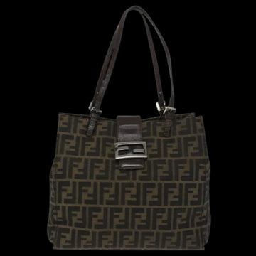 Brown Canvas Fendi Baguette Mamma