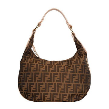 Brown Canvas Fendi Baguette