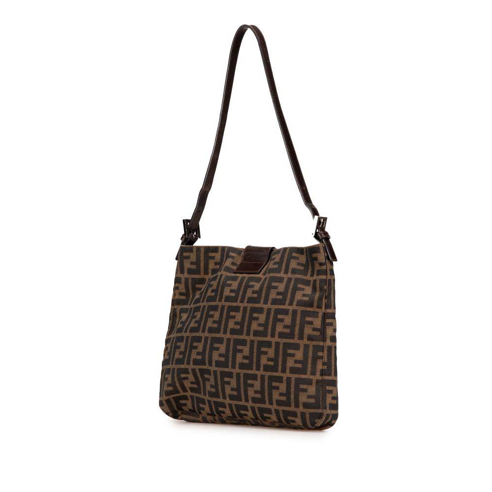 Brown Canvas Fendi Crossbody Bag