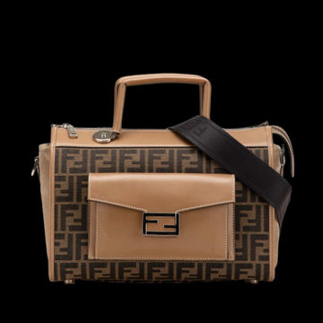 Brown Canvas Fendi Handbag