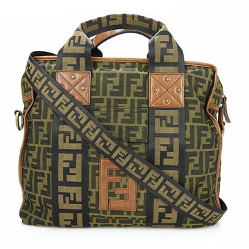 Brown Canvas Fendi Handbag