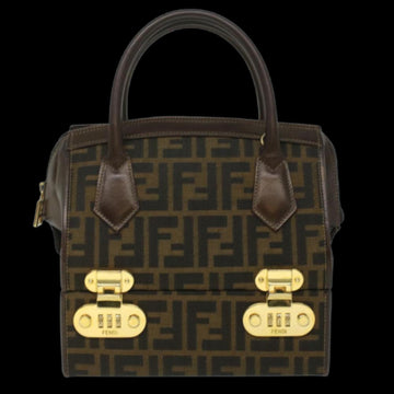 Brown Canvas Fendi Handbag
