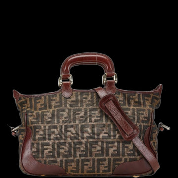 Brown Canvas Fendi Handbag