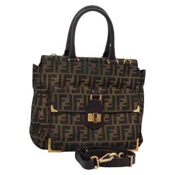 Brown Canvas Fendi Handbag
