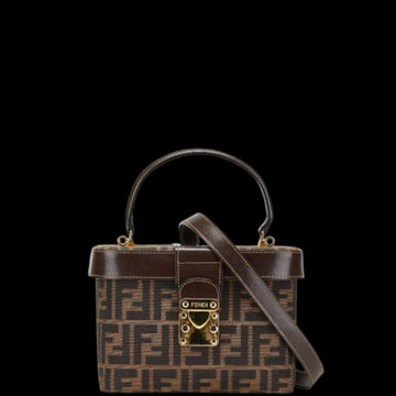 Brown Canvas Fendi Handbag