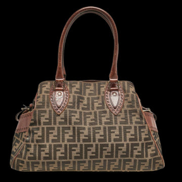 Brown Canvas Fendi Handbag