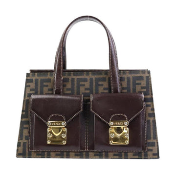 Brown Canvas Fendi Handbag
