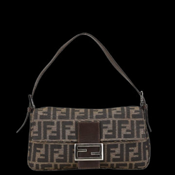 Brown Canvas Fendi Mamma Bag