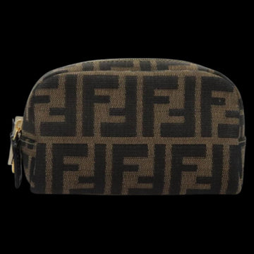 Brown Canvas Fendi Pouch