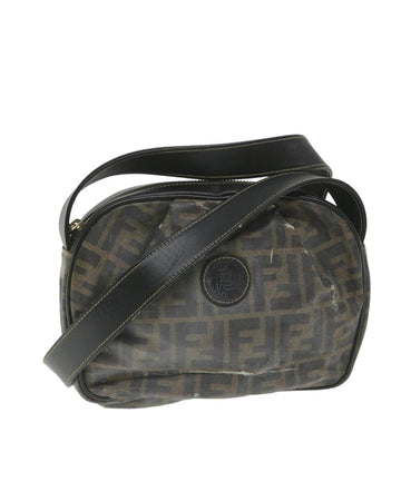 Brown Canvas Fendi Shoulder Bag