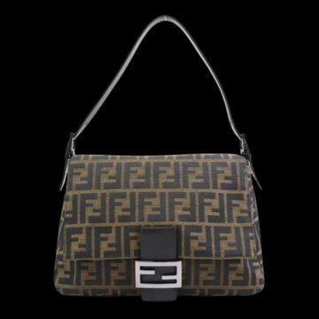 Brown Canvas Fendi Shoulder Bag