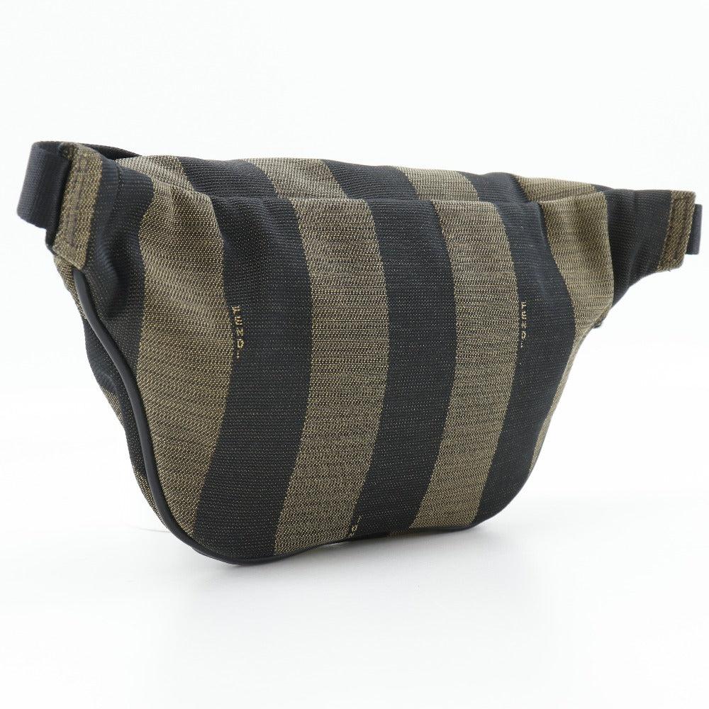 Brown Canvas Fendi Shoulder Bag