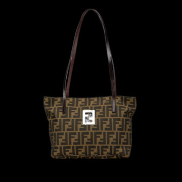 Brown Canvas Fendi Tote