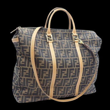Brown Canvas Fendi Tote