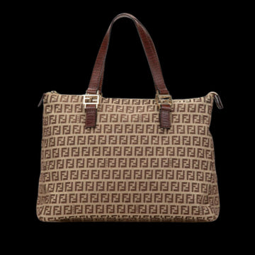Brown Canvas Fendi Tote
