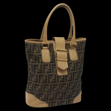 Brown Canvas Fendi Tote