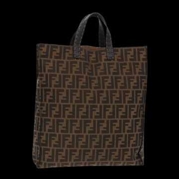 Brown Canvas Fendi Tote