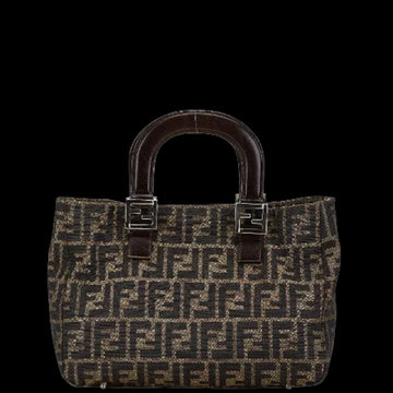 Brown Canvas Fendi Tote