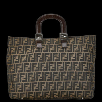 Brown Canvas Fendi Tote