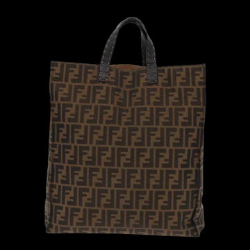 Brown Canvas Fendi Tote