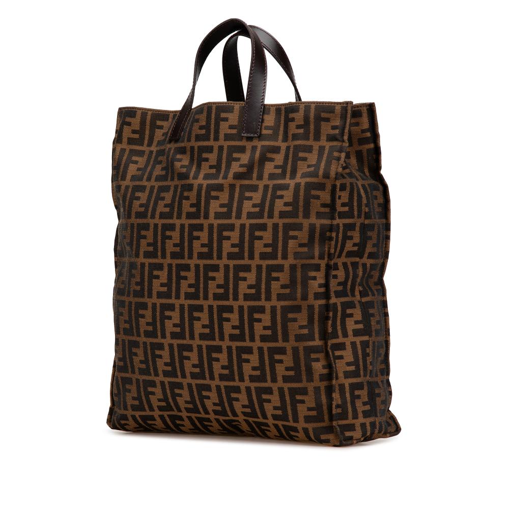 Brown Canvas Fendi Tote