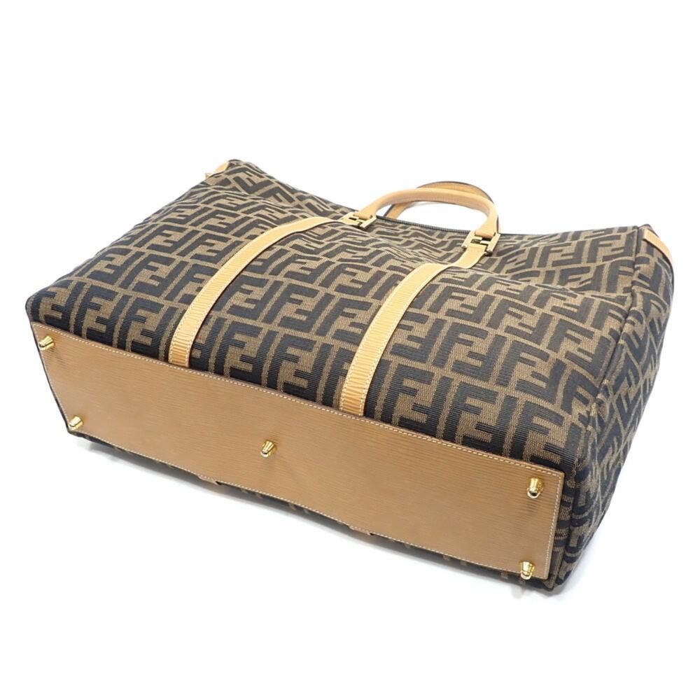 Brown Canvas Fendi Tote