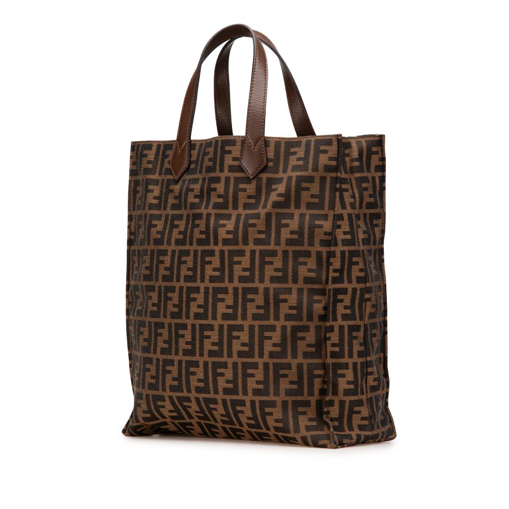 Brown Canvas Fendi Tote