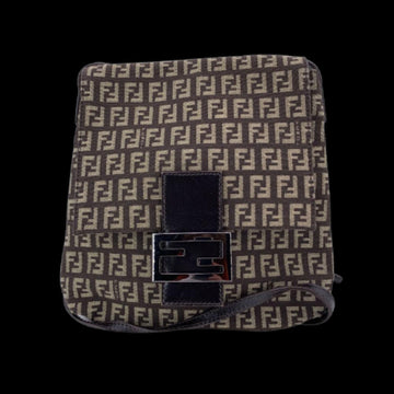 Brown Cotton Fendi Crossbody Bag