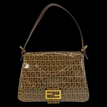 Brown Fabric Fendi Baguette