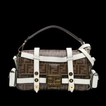 Brown Fabric Fendi Baguette