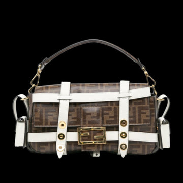 Brown Fabric Fendi Baguette