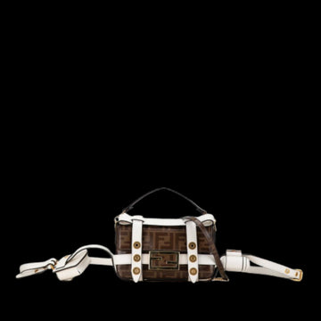 Brown Fabric Fendi Baguette