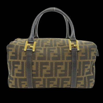 Brown Fabric Fendi Handbag