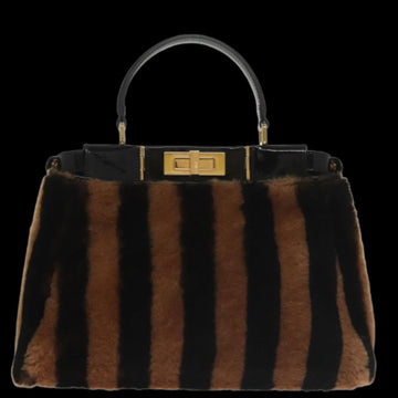 Brown Fabric Fendi Peekaboo