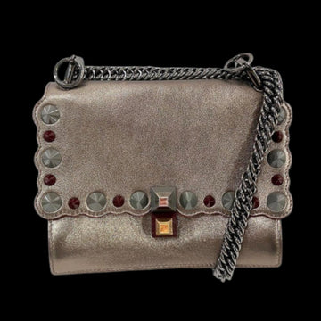 Brown Leather Fendi Crossbody Bag
