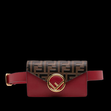 Brown Leather Fendi Belt Bag