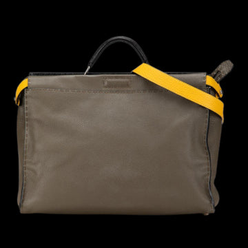Brown Leather Fendi Peekaboo