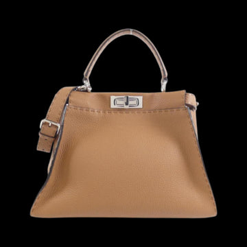 Brown Leather Fendi Peekaboo