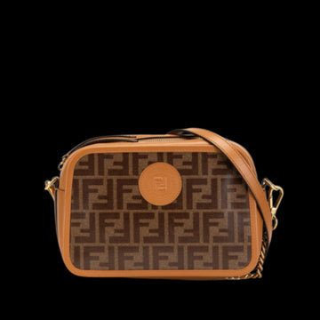 Brown Leather Fendi Crossbody Bag