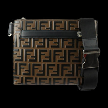 Brown Leather Fendi Shoulder Bag