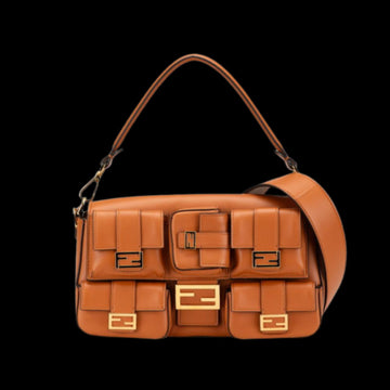 Brown Leather Fendi Baguette