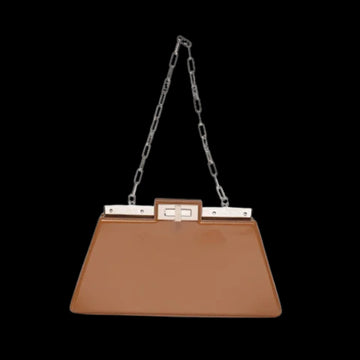 Brown Leather Fendi Peekaboo