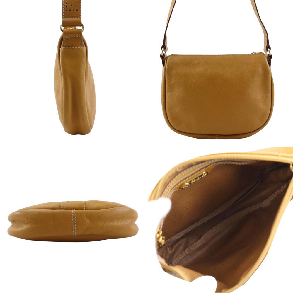 Brown Leather Fendi Shoulder Bag