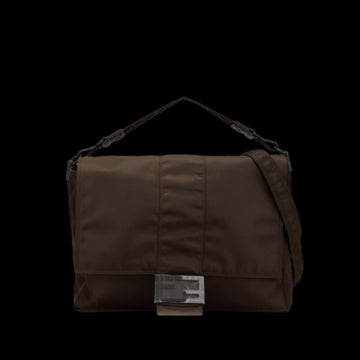 Brown Nylon Fendi Baguette