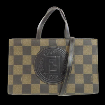 Brown Plastic Fendi Handbag