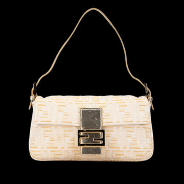 Gold Polyester Fendi Baguette