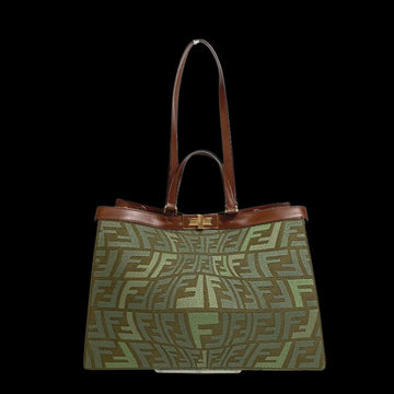 Green Cotton Fendi Peekaboo