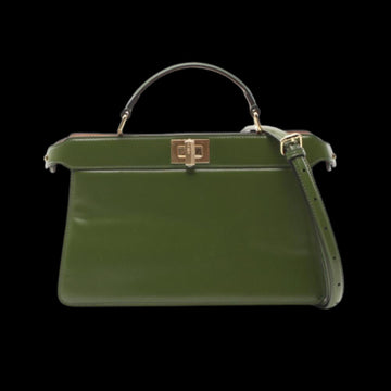 Green Leather Fendi Peekaboo