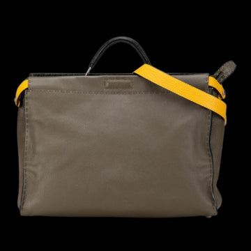 Green Leather Fendi Peekaboo