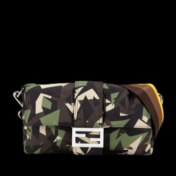 Green Nylon Fendi Baguette